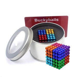 Toys, Magnetic Toy Rainbow Magnet Balls 216pcs 5mm Multi 8 Colored  Buckyballs Case